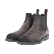 Klassieke Chelsea Boot voor Mannen Santoni , Gray , Heren