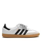 Samba Wit Zwart Goud Sneakers Adidas , White , Dames