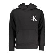 Zwarte hoodie met logoprint Calvin Klein , Black , Heren