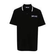 Zwarte T-shirts & Polos voor Mannen Just Cavalli , Black , Heren