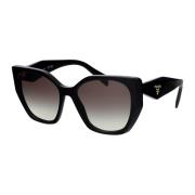 Stijlvolle zonnebril voor een trendy look Prada , Black , Dames