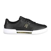 Zwarte Polyester Sneaker Tommy Hilfiger , Black , Dames