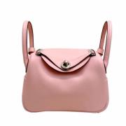 Pre-owned Leather shoulder-bags Hermès Vintage , Pink , Dames