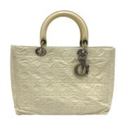 Pre-owned Fabric dior-bags Dior Vintage , White , Dames