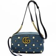 Pre-owned Denim gucci-bags Gucci Vintage , Blue , Dames