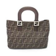 Pre-owned Canvas fendi-bags Fendi Vintage , Brown , Dames