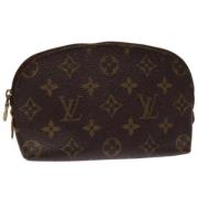 Pre-owned Canvas pouches Louis Vuitton Vintage , Brown , Dames