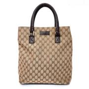 Pre-owned Canvas gucci-bags Gucci Vintage , Beige , Dames