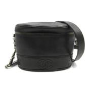 Pre-owned Leather chanel-bags Chanel Vintage , Black , Dames