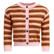 Roze Bruin Cardigan Sweater Marni , Brown , Dames