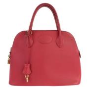 Pre-owned Leather handbags Hermès Vintage , Red , Dames