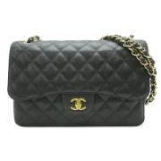 Pre-owned Leather chanel-bags Chanel Vintage , Black , Dames