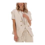 Milano Punto Gilet Witte Blazers Summum Woman , White , Dames