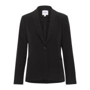 Klassieke Celestsz Zwarte Blazer Jas Saint Tropez , Black , Dames