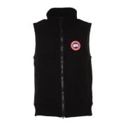 Zwarte jassen met CG Mersey Fleece Vest Canada Goose , Black , Heren