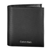 Heren Portemonnee Zwart Rfid Blokkering Logo Calvin Klein , Black , He...