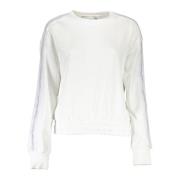 Witte katoenen trui met borduursel Calvin Klein , White , Dames