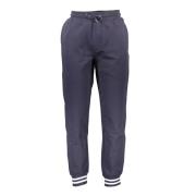 Blauwe Katoenen Sportbroek met Contrasterende Details Guess , Blue , H...