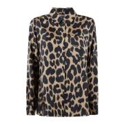 Stijlvolle Camel Shirt voor Vrouwen Max Mara , Brown , Dames