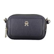 Blauwe Schoudertas met Ritssluiting Tommy Hilfiger , Blue , Dames