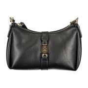 Zwarte Schoudertas met Ritssluiting Tommy Hilfiger , Black , Dames