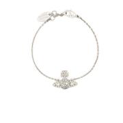 Kristal Orb Hanger Ketting Vivienne Westwood , Gray , Dames