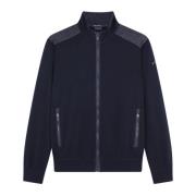 Zip-through Cardigan Paul & Shark , Blue , Heren