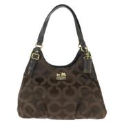 Pre-owned Canvas shoulder-bags Coach Pre-owned , Brown , Dames