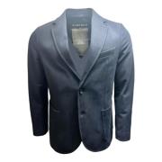 Navy Jersey Blazer met Elastaan Circolo 1901 , Blue , Heren