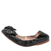 Pre-owned Leather flats Miu Miu Pre-owned , Black , Dames