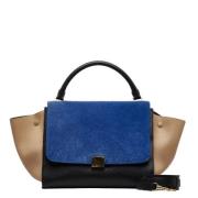 Pre-owned Leather celine-bags Celine Vintage , Blue , Dames