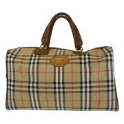 Pre-owned Canvas travel-bags Burberry Vintage , Beige , Heren