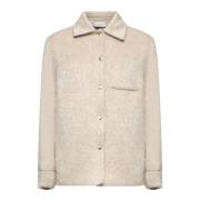 Beige Denim Multi-Tailleband Shirt Moncler , Beige , Dames