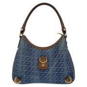 Pre-owned Canvas gucci-bags Gucci Vintage , Blue , Dames