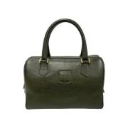 Pre-owned Leather handbags Celine Vintage , Green , Dames