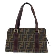 Pre-owned Canvas fendi-bags Fendi Vintage , Brown , Dames