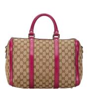 Pre-owned Canvas gucci-bags Gucci Vintage , Beige , Dames