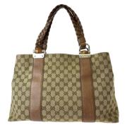 Pre-owned Canvas gucci-bags Gucci Vintage , Brown , Dames