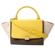 Pre-owned Leather celine-bags Celine Vintage , Yellow , Dames