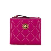 Pre-owned Leather wallets Versace Pre-owned , Pink , Dames