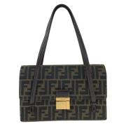 Pre-owned Canvas fendi-bags Fendi Vintage , Brown , Dames