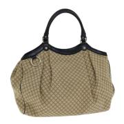 Pre-owned Canvas handbags Gucci Vintage , Beige , Dames