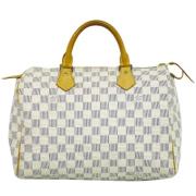 Pre-owned Canvas louis-vuitton-bags Louis Vuitton Vintage , White , Da...