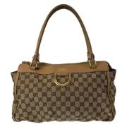 Pre-owned Canvas gucci-bags Gucci Vintage , Brown , Dames