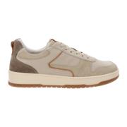 Hoogwaardige leren sneakers Nerogiardini , Beige , Heren