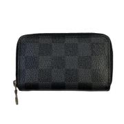 Pre-owned Canvas wallets Louis Vuitton Vintage , Black , Dames