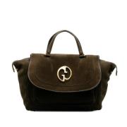 Pre-owned Suede handbags Gucci Vintage , Brown , Dames