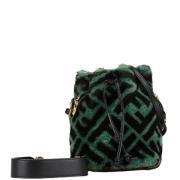 Pre-owned Leather fendi-bags Fendi Vintage , Green , Dames