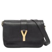 Pre-owned Leather shoulder-bags Yves Saint Laurent Vintage , Black , D...