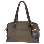 Pre-owned Canvas prada-bags Prada Vintage , Brown , Dames